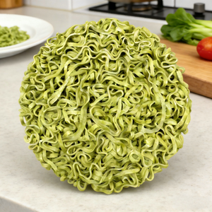 Liji Vegetable Noodles Made by Wheat Flour and Organic Kale Powder Low Card High Protein Dry Food