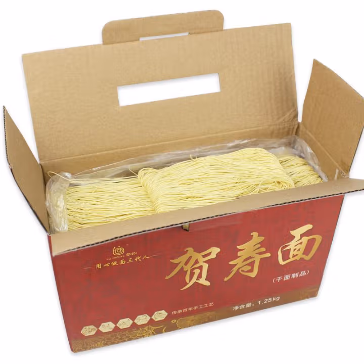 Liji Smooth Instant Noodles Grain Products for Meal Replacement Chinese Brithday Noodles