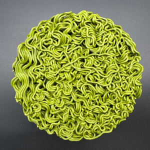 Liji Vegetable Noodles Made by Wheat Flour and Organic Kale Powder Low Card High Protein Dry Food