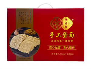 1.25kg Box Packing Chinese Handmade Egg Noodles with Individual Packing for Each Noodles