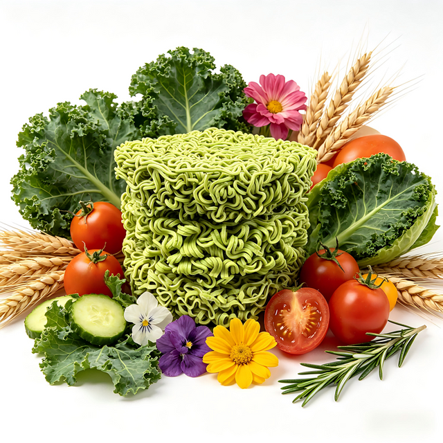 Liji Kale Ramen Noodle Supplier Vegetable Noodles for Children Diet